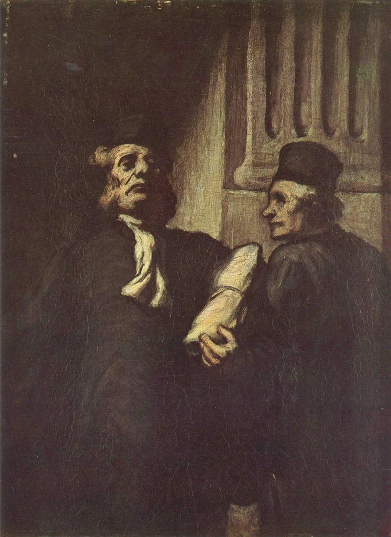 Två advokater - Honoré Daumier