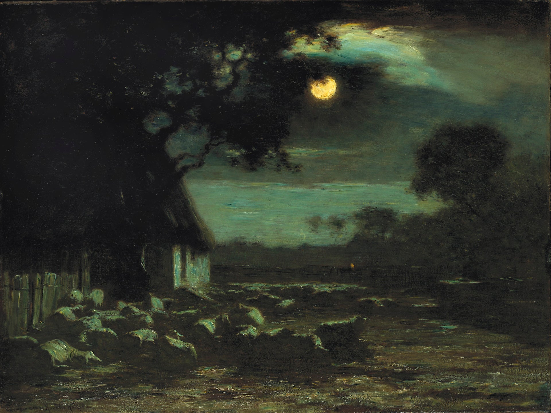 Bergerie au clair de lune de Horatio Walker