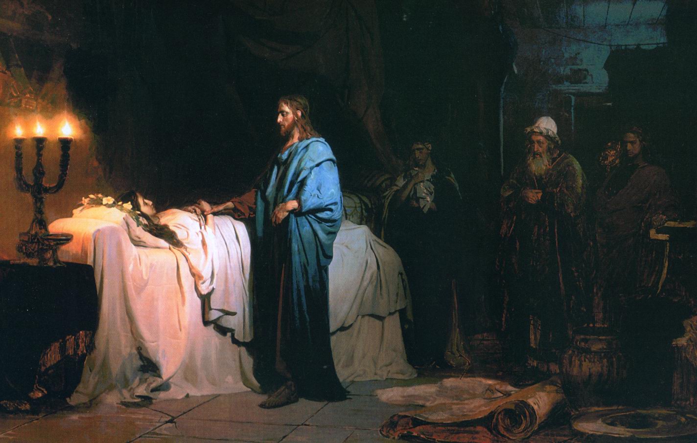La résurrection de la fille de Jaïrus - Ilya Repin