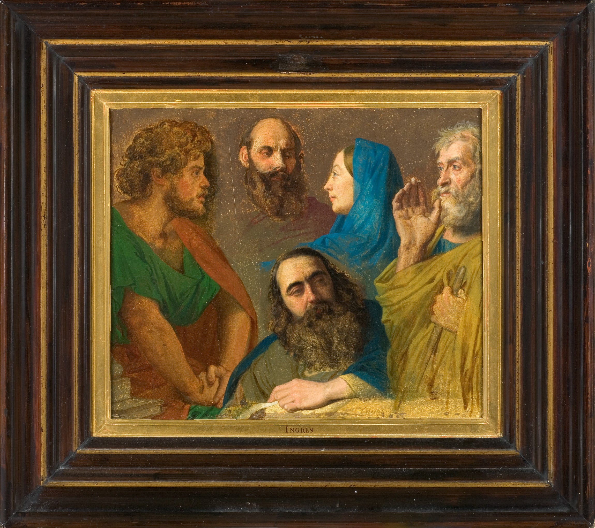 Studie för "Jesus bland doktorerna" - Jean-Auguste-Dominique Ingres