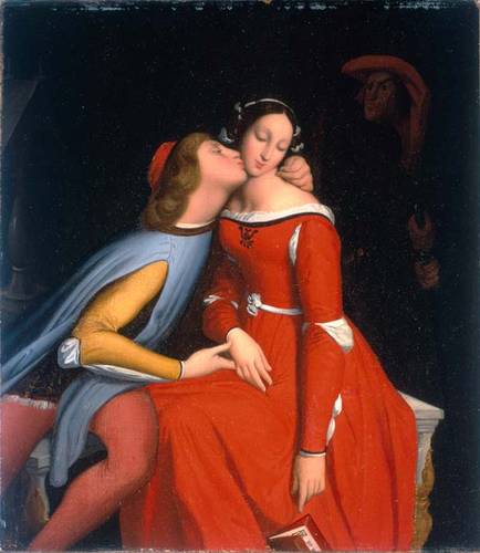 Paolo och Francesca - Jean-Auguste-Dominique Ingres