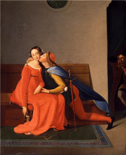 Paolo och Francesca - Jean-Auguste-Dominique Ingres