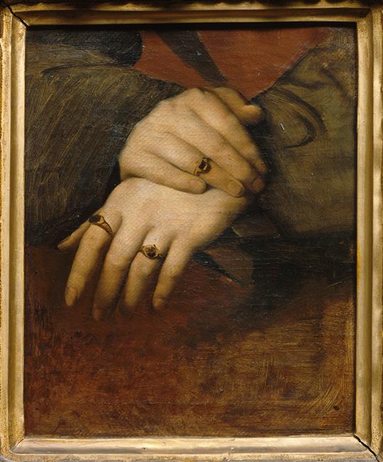 Studie av kvinnors händer - Jean-Auguste-Dominique Ingres