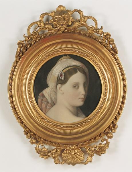 Huvud av den stora odaliskan - Jean-Auguste-Dominique Ingres