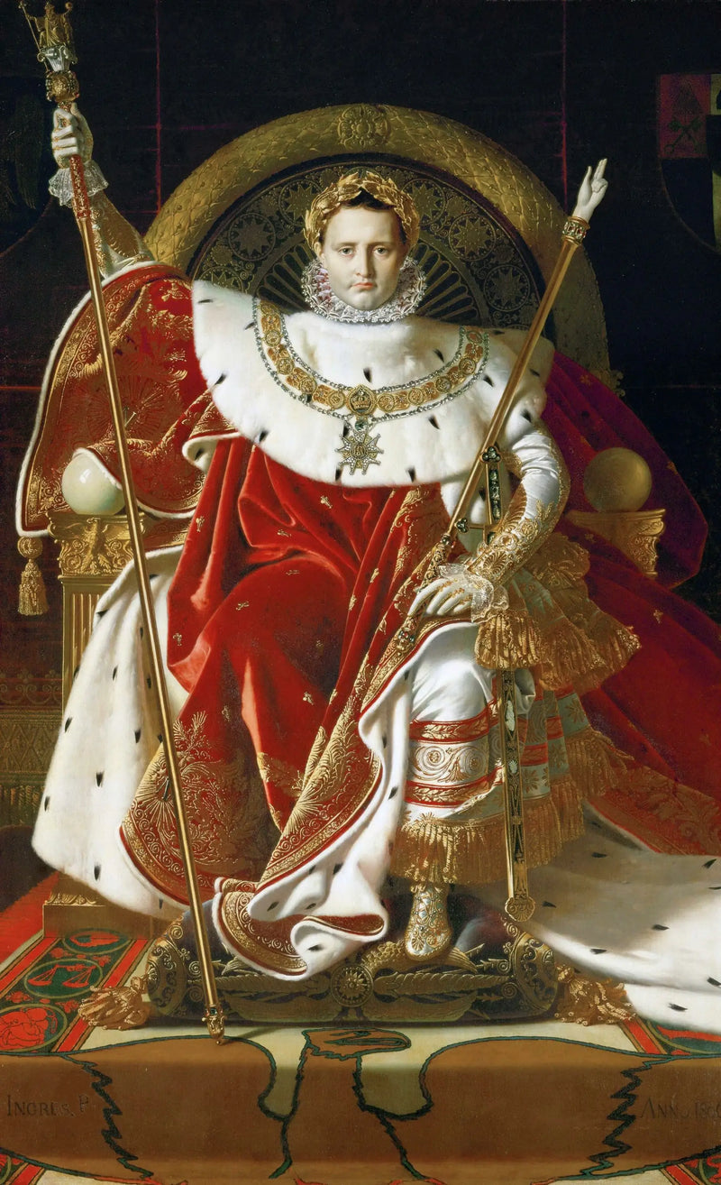 Napoleon I på den kejserliga tronen - Jean-Auguste-Dominique Ingres