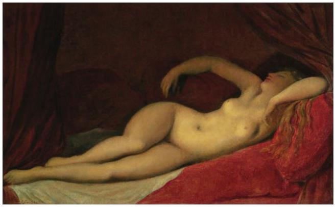 Sovande odalisque - Jean-Auguste-Dominique Ingres