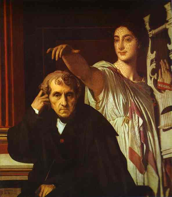 Luigi Cherubini och lyrikens musa - Jean-Auguste-Dominique Ingres