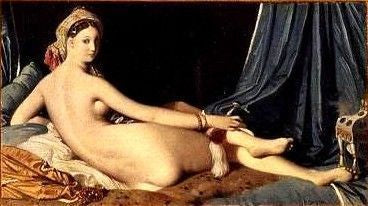 Liggande odalisque, Den stora odalisquen - Jean-Auguste-Dominique Ingres