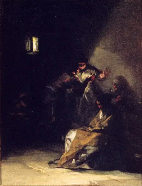 Inuti ett fängelse - Francisco de Goya