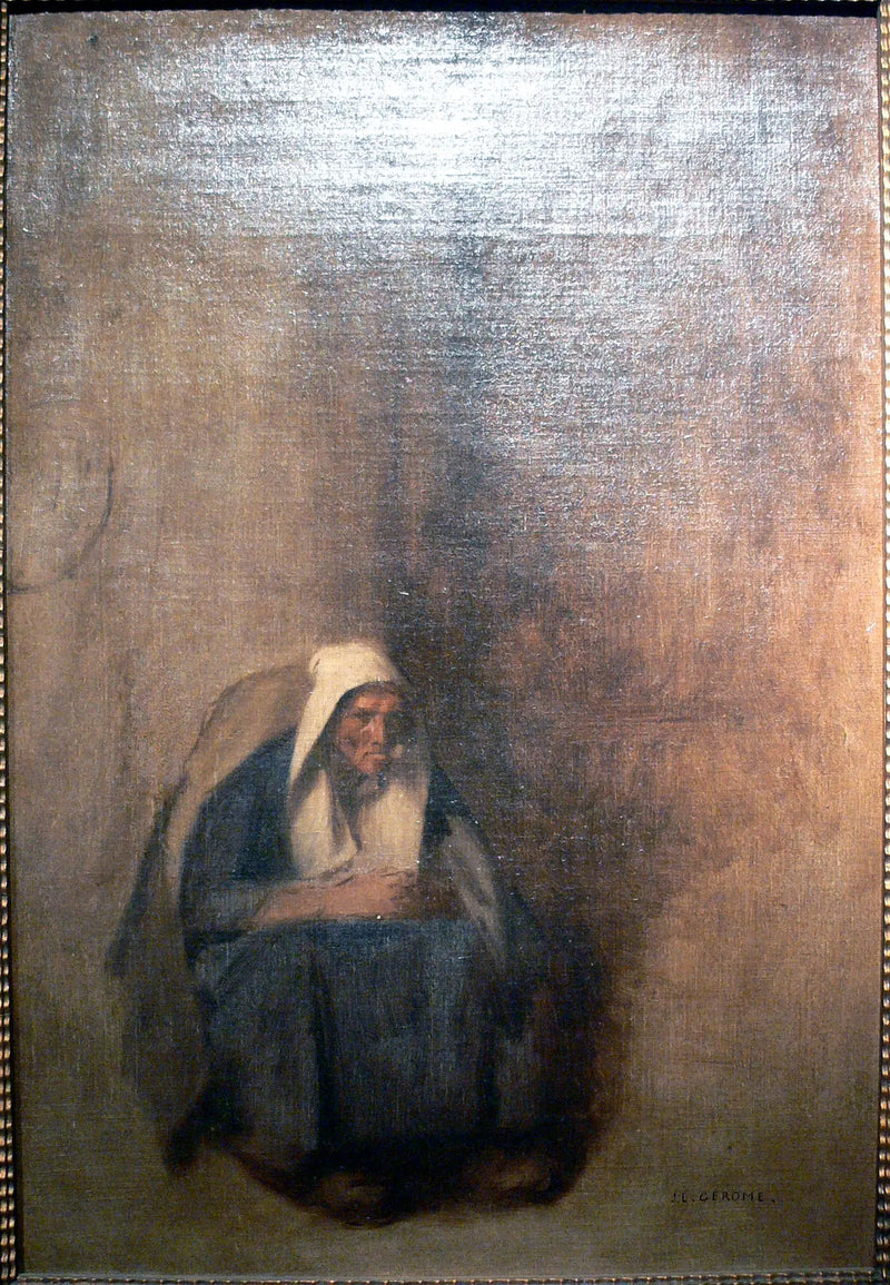 Gammal kvinna med pipa - Jean-Léon Gérôme