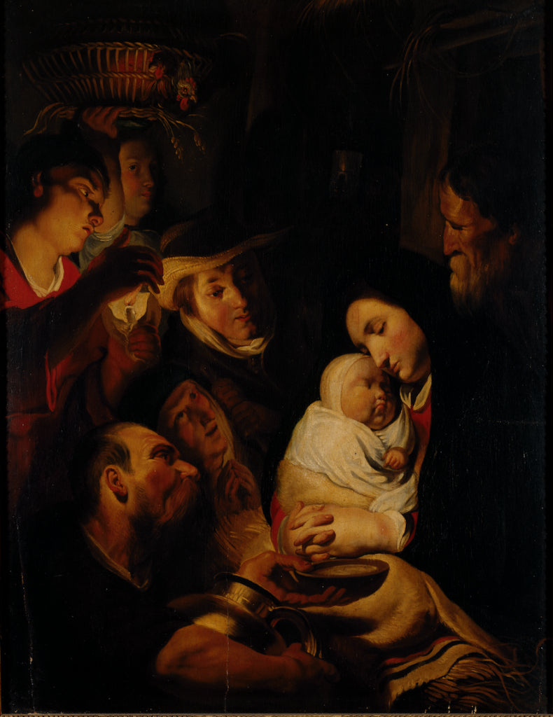 L'Adoration des bergers. - Jacob Jordaens