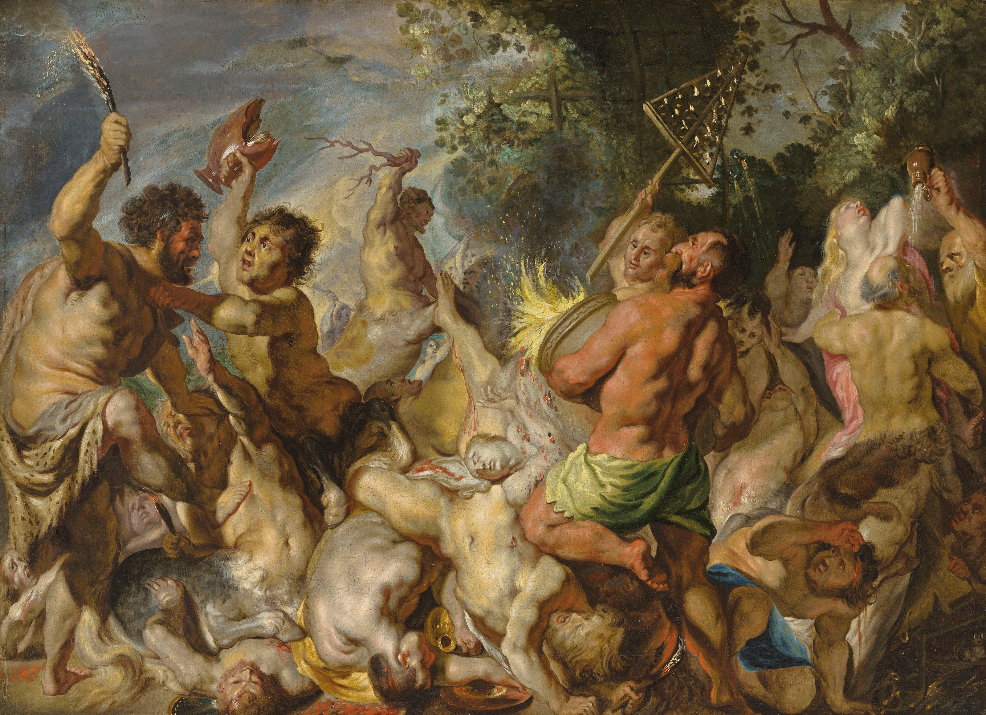 Bataille des Lapithes et des Centaures - Jacob Jordaens