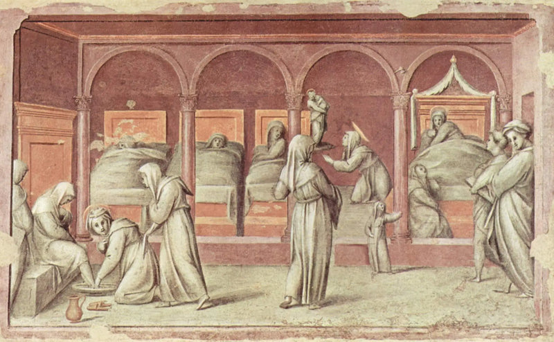 Scen ur livet på sjukhuset - Pontormo