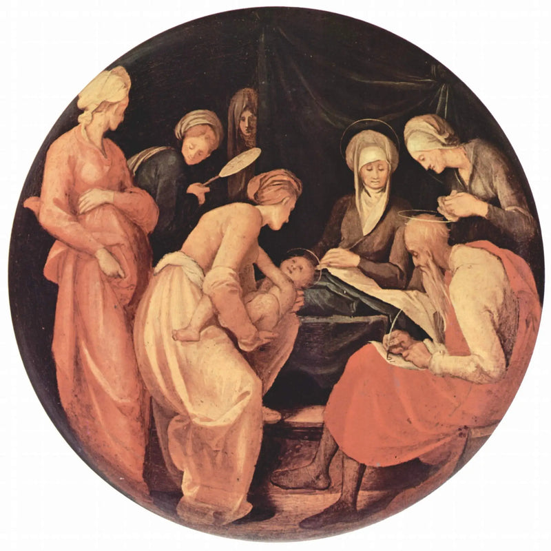 födelsen av Jean-Baptiste - Pontormo