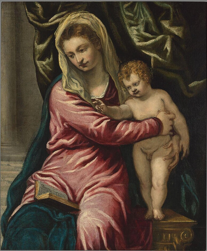 Jungfru med barnet - Jacopo Tintoretto