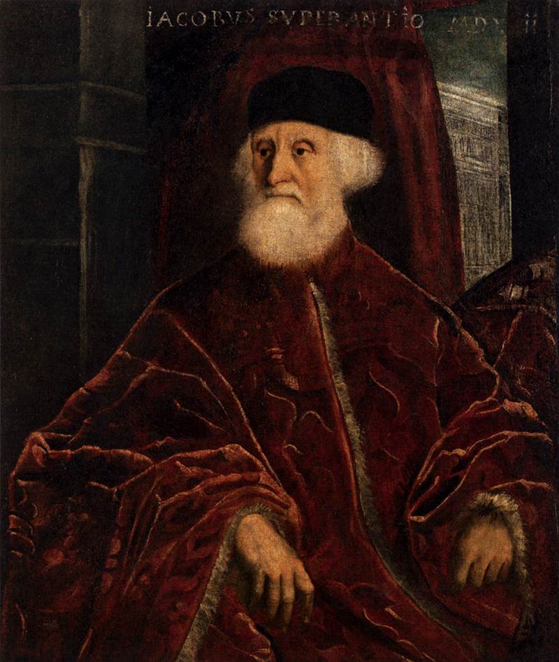 Porträtt av åklagare Jacopo Soranzo - Jacopo Tintoretto