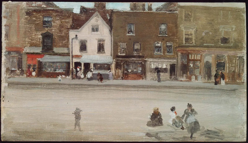 Gamla Chelsea-gatan - James Abbott McNeill Whistler