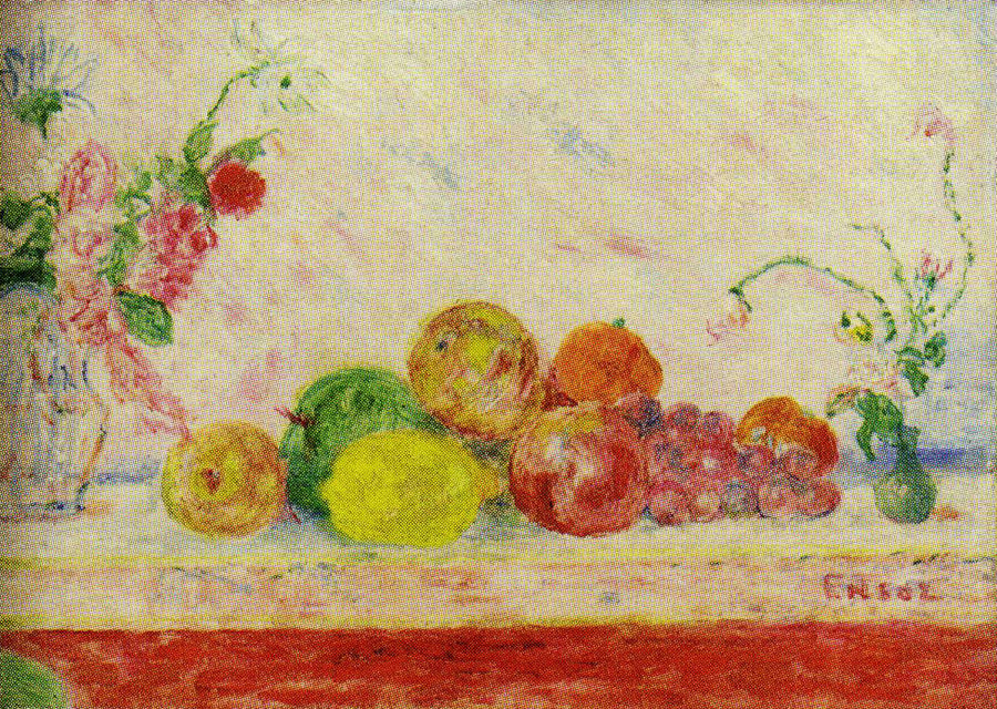 Kisses of Flowers, Caresses of Fruit - James Ensor