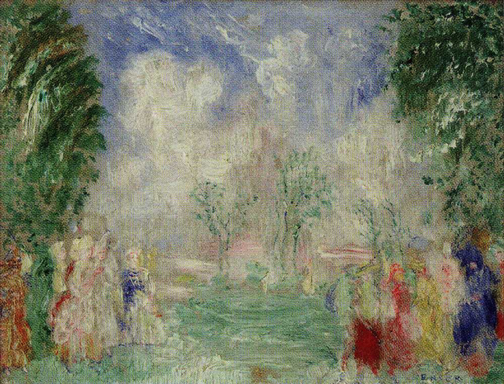 Small Gathering in a Park - James Ensor