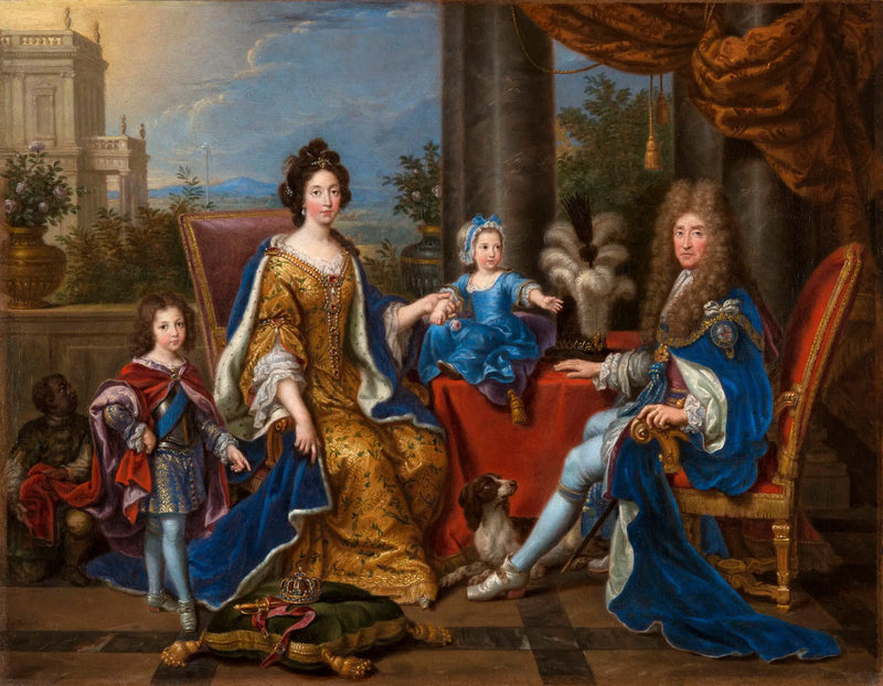 Jacques II och hans familj - Pierre Mignard