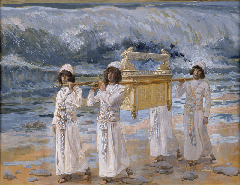 Arken korsar Jordanfloden - James Tissot