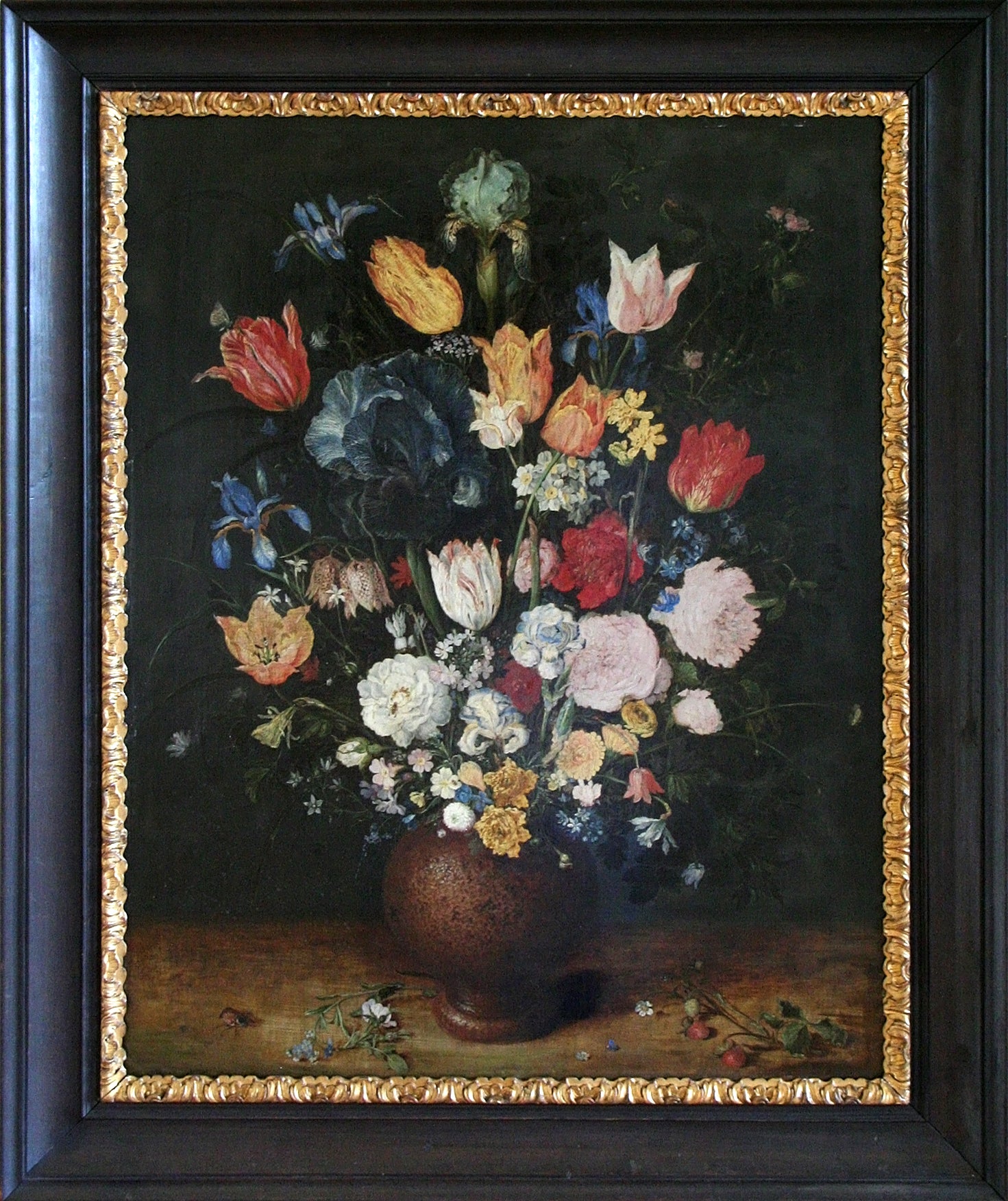 Bouquet de fleurs dans un pot en terre cuite - Jan Brueghel l'Ancien