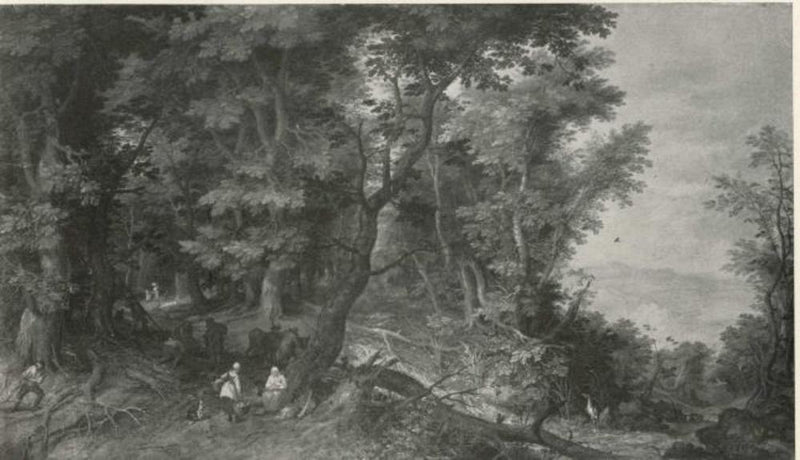 Paysage forestier (Le repos pendant la fuite vers l'Égypte) - Jan Brueghel l'Ancien