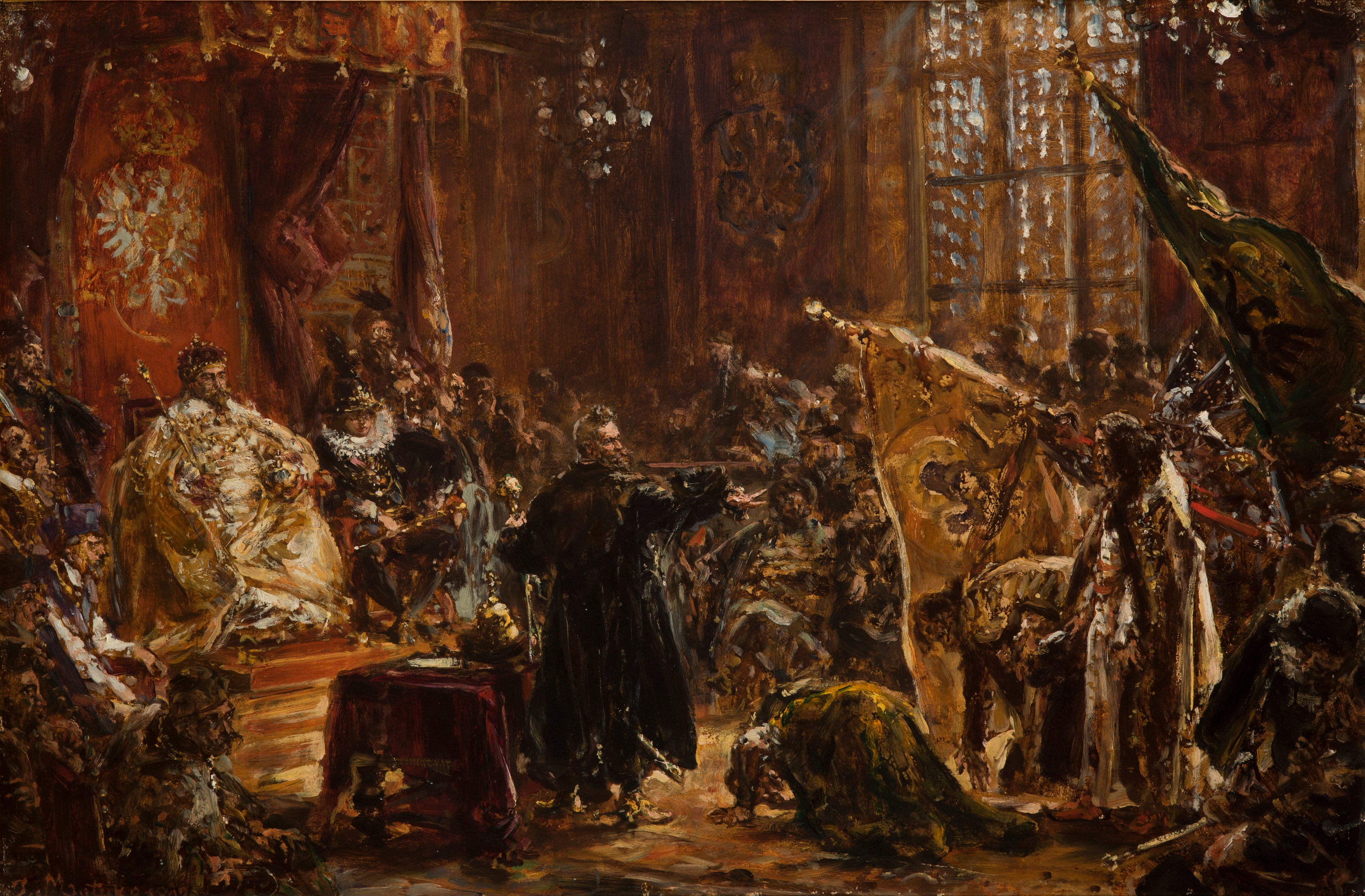Les tsars Chouïski amenés par Żółkiewski au Sejm de Varsovie devant Zygmunt III - Jan Matejko