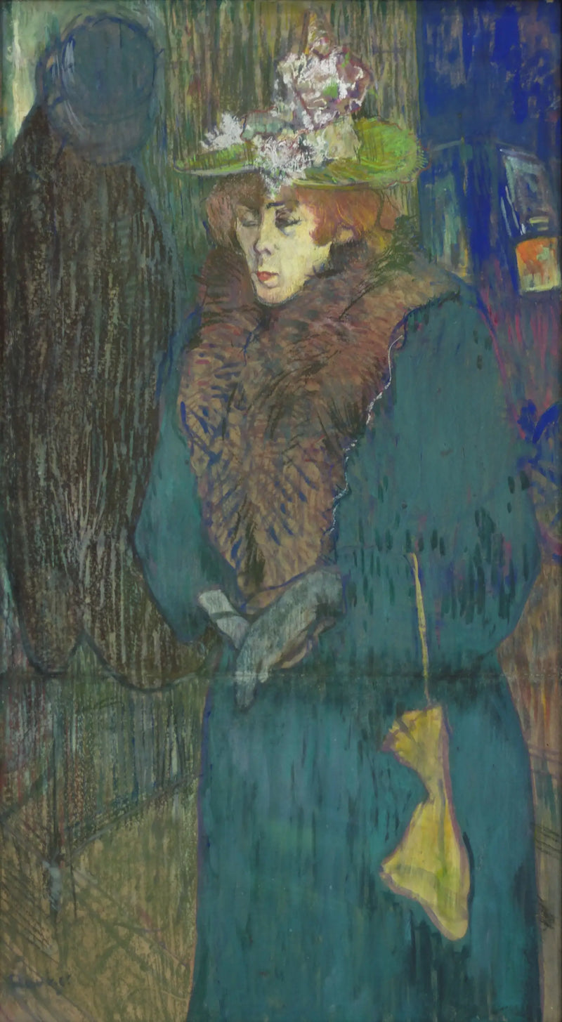 Jane Avril anländer till Moulin Rouge - Henri de Toulouse-Lautrec