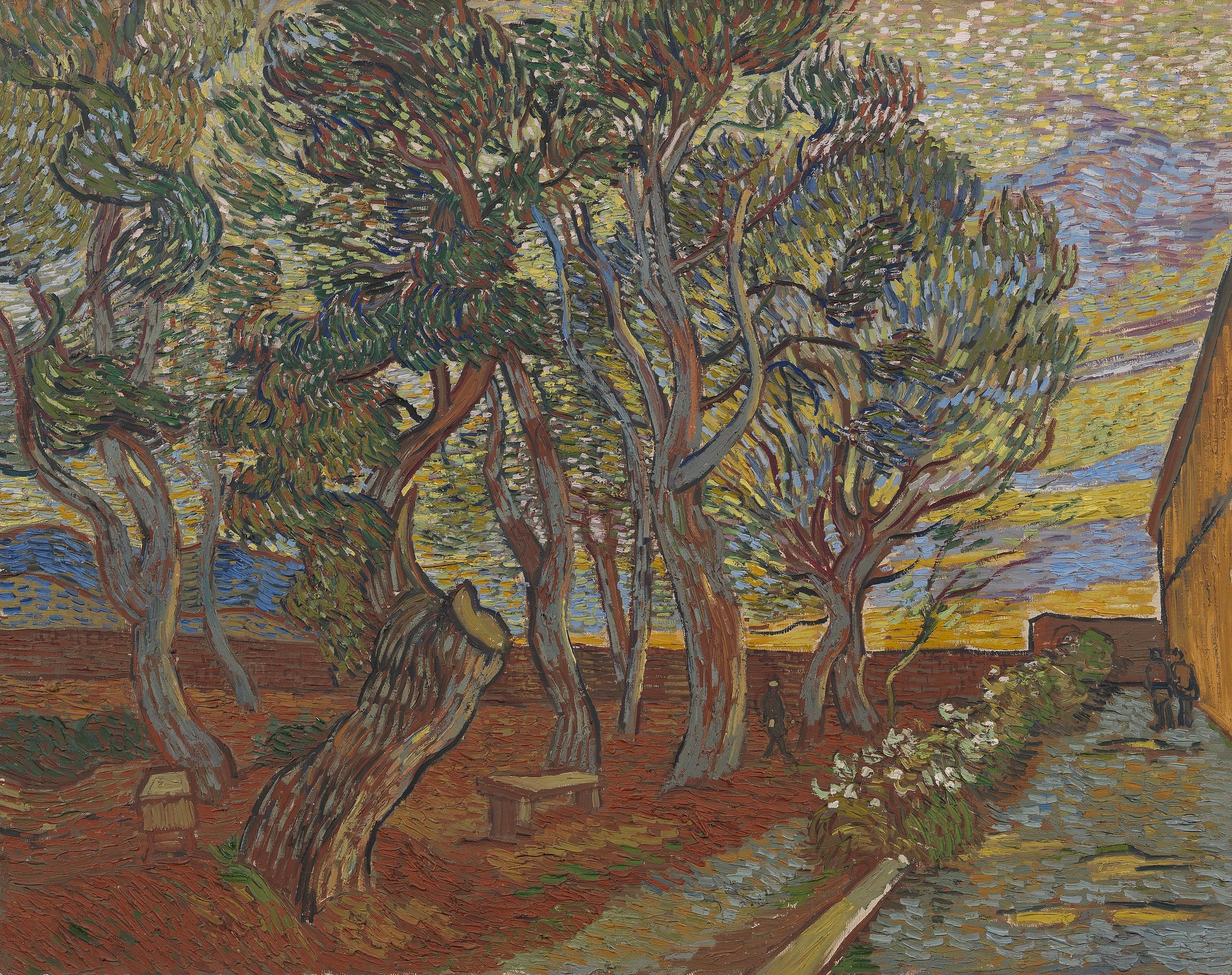 Reproduction du tableau « Jardin de l'Asile - Vincent van Gogh » par Alpha Reproduction en peinture à l’huile