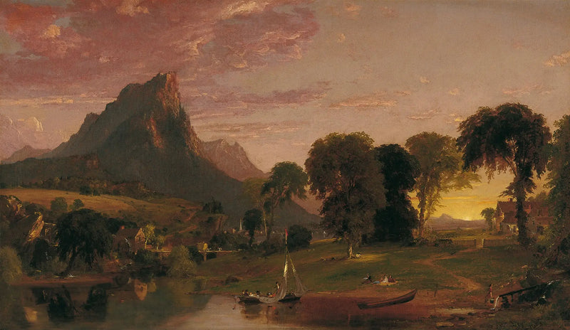 Landskap nära Sherburne, Chenango County, New York - Jasper Francis Cropsey