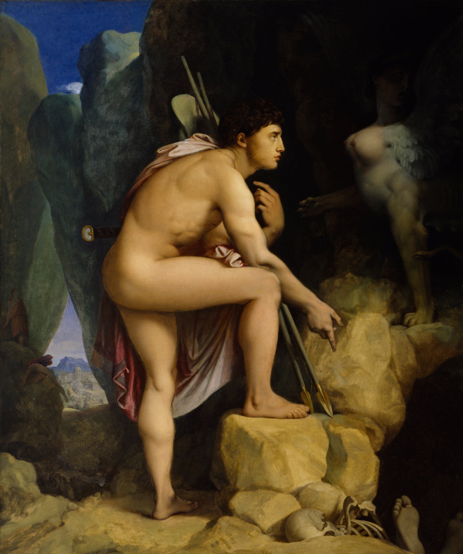 Ödipus och Sfinxen - Jean-Auguste-Dominique Ingres