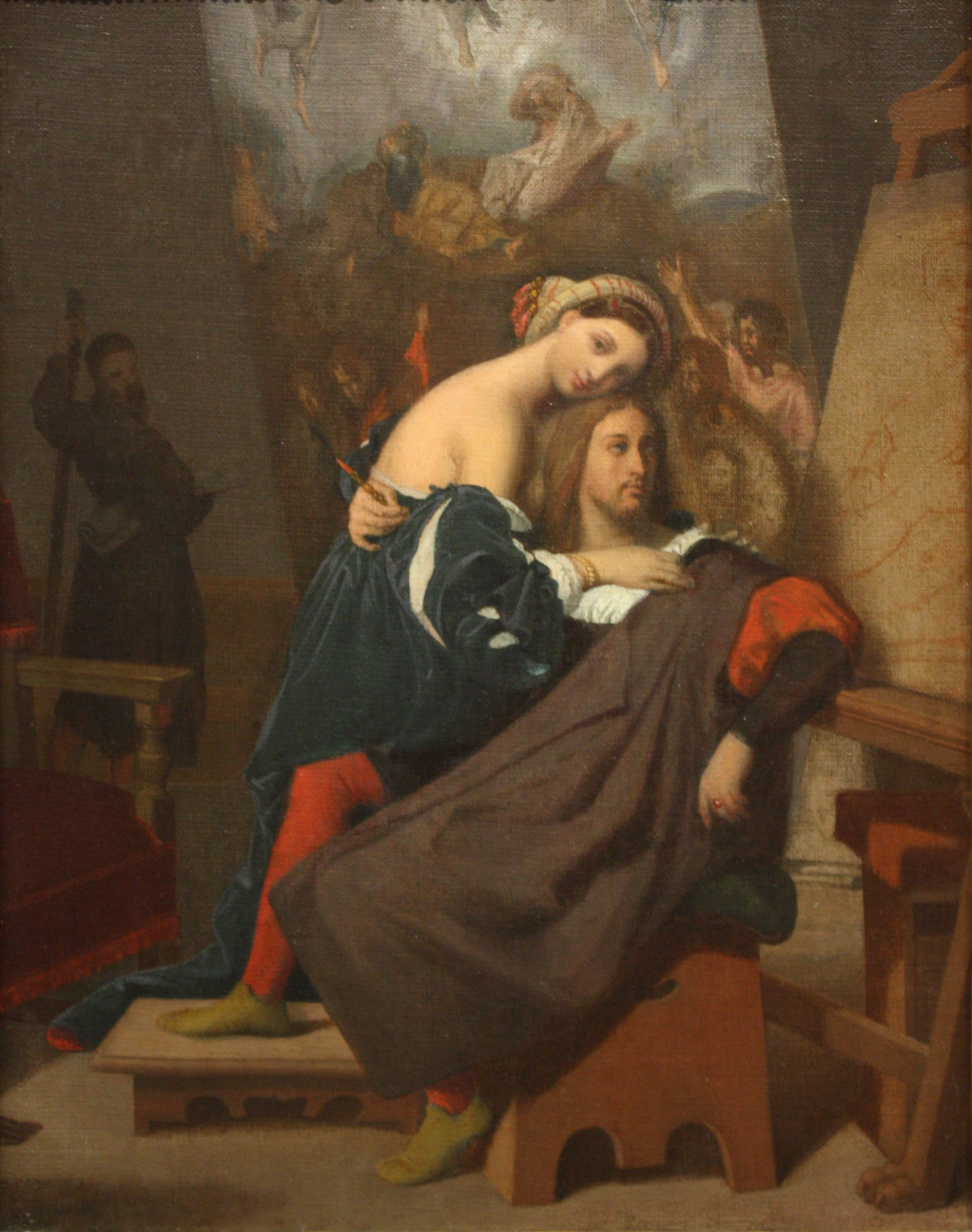 Raphaël och bagarens dotter - Jean-Auguste-Dominique Ingres
