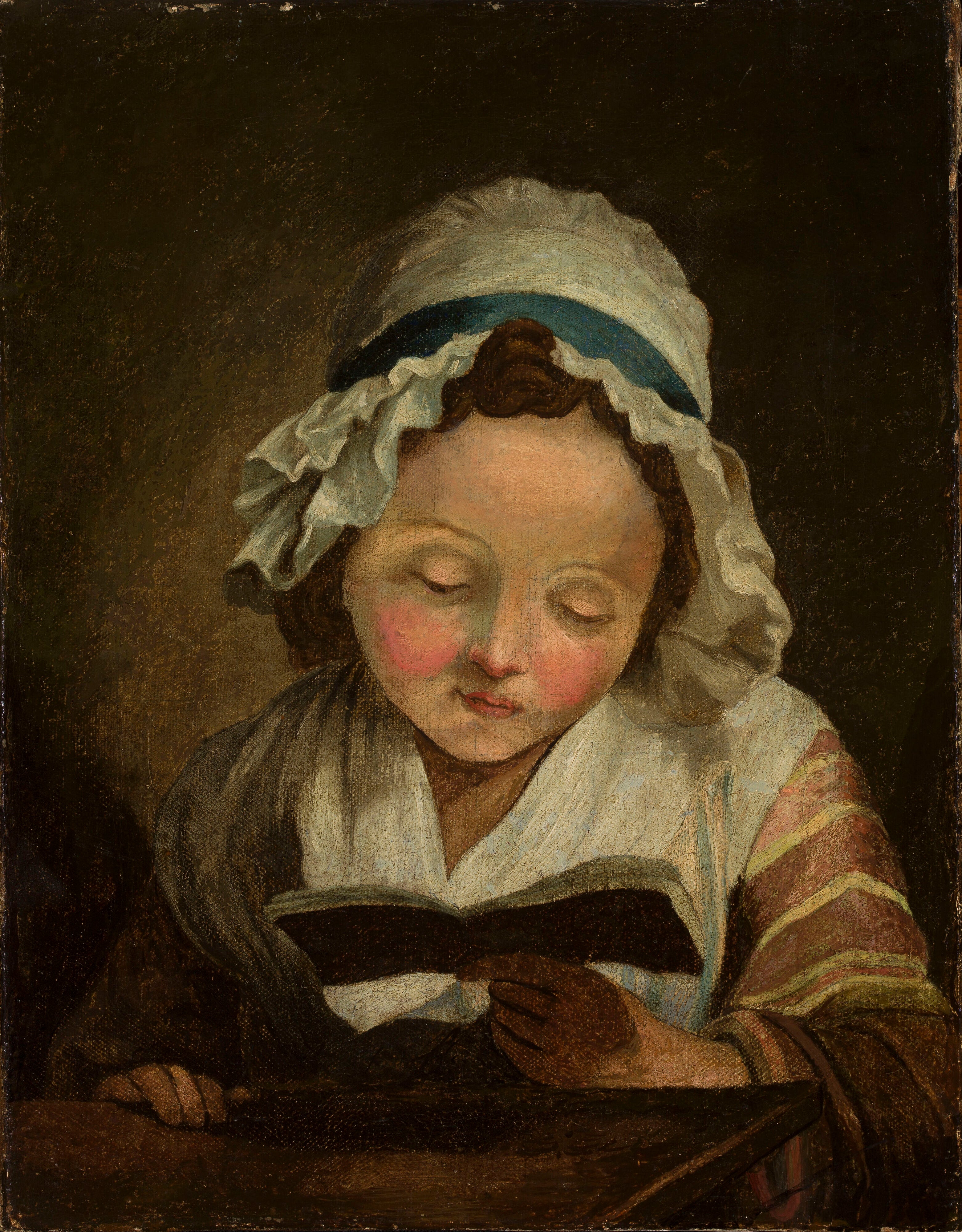Fille avec un livre - Jean-Baptiste Greuze