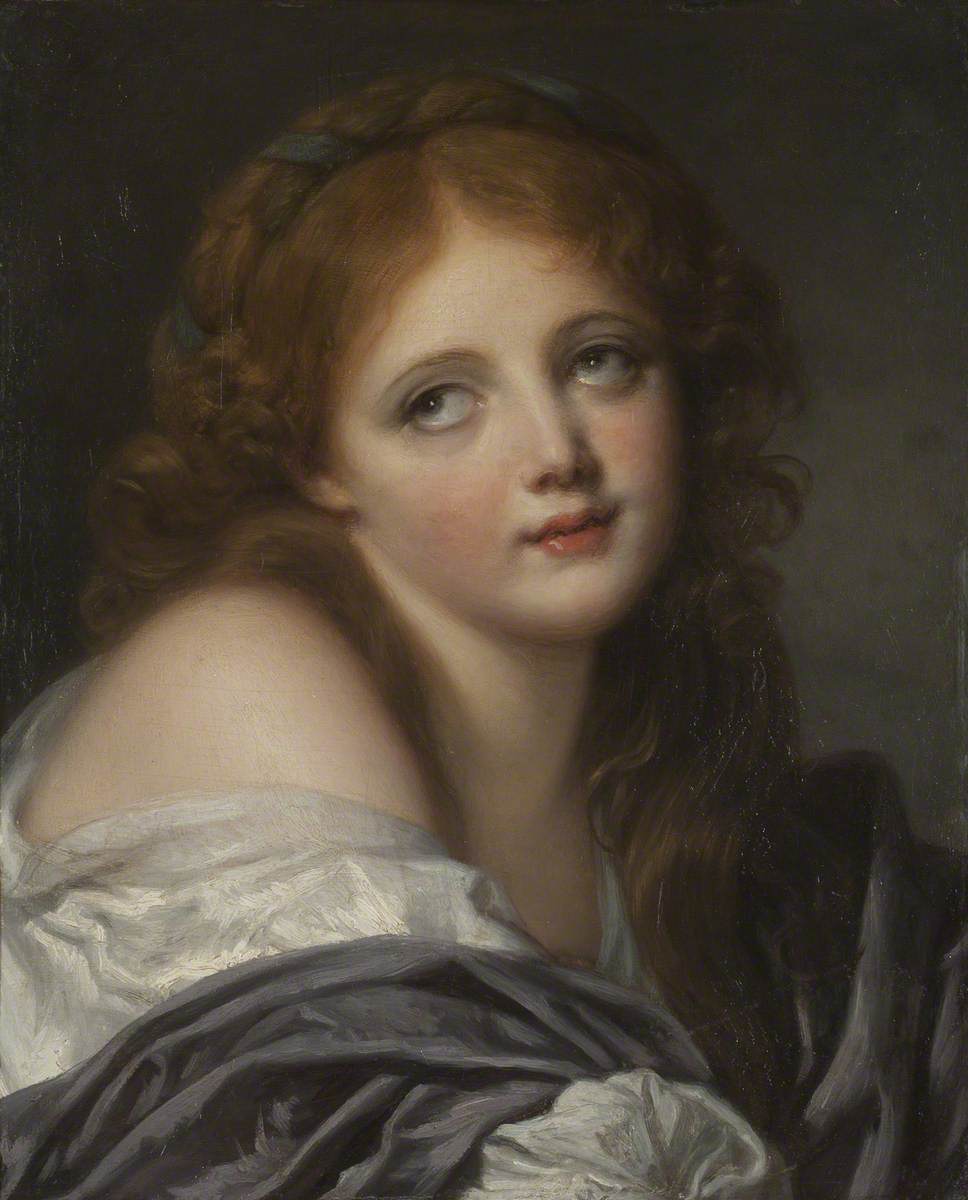 La tête d'une fille - Jean-Baptiste Greuze
