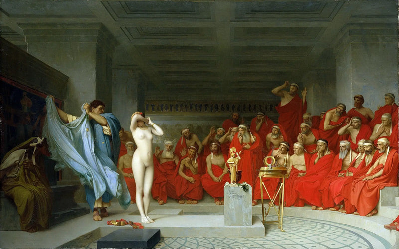 Phryné framför Areopagen - Jean-Léon Gérôme