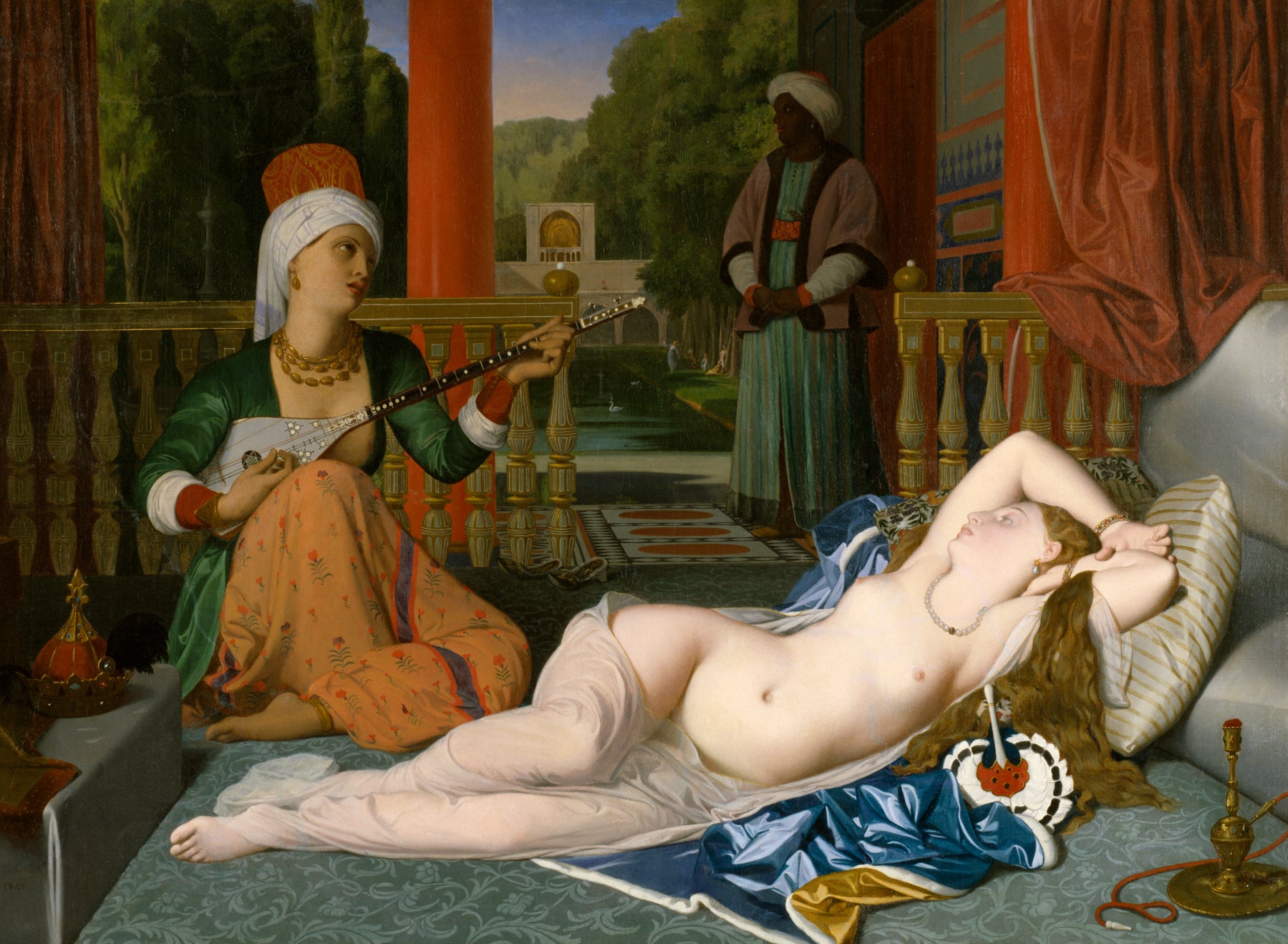 Odalisken med slaven - Jean-Auguste-Dominique Ingres