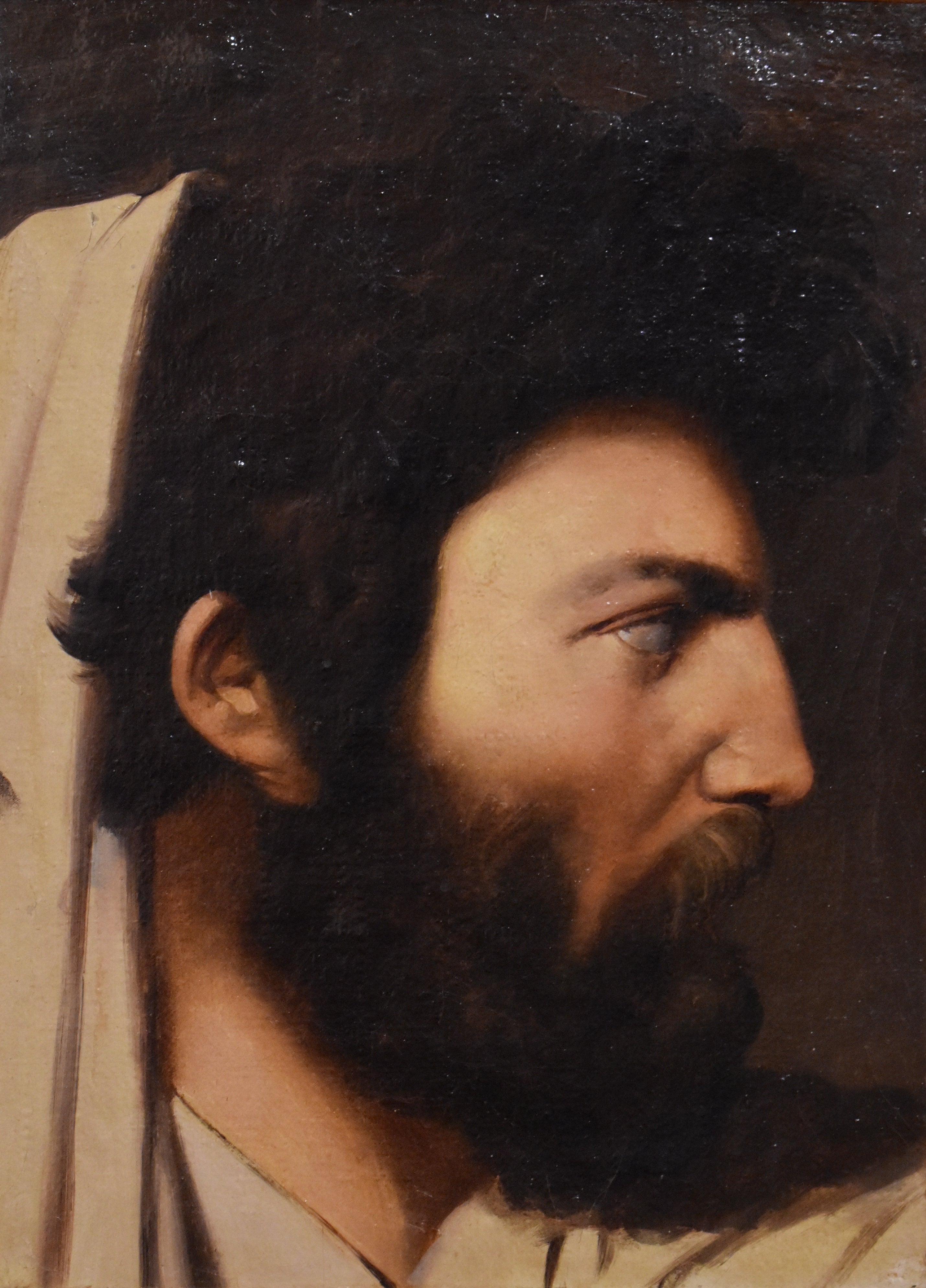 Studie av man i profil med avseende på kompositionen av Jupiter och Thetis - Jean-Auguste-Dominique Ingres