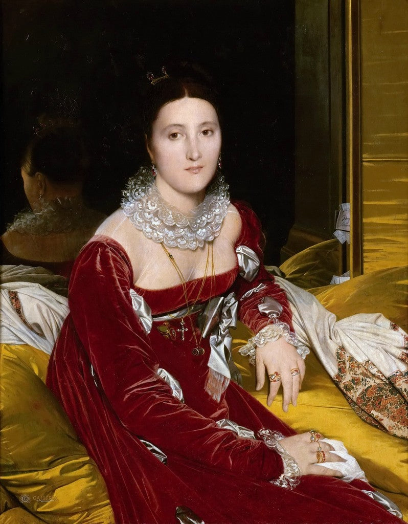Porträtt av Madame de Senonnes - Jean-Auguste-Dominique Ingres