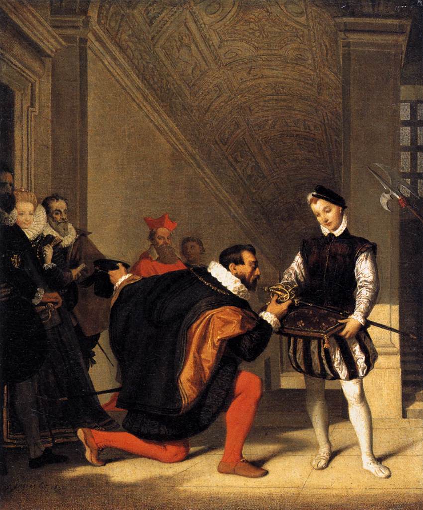Don Pedro de Toledo kysser Henri IV:s svärd - Jean-Auguste-Dominique Ingres