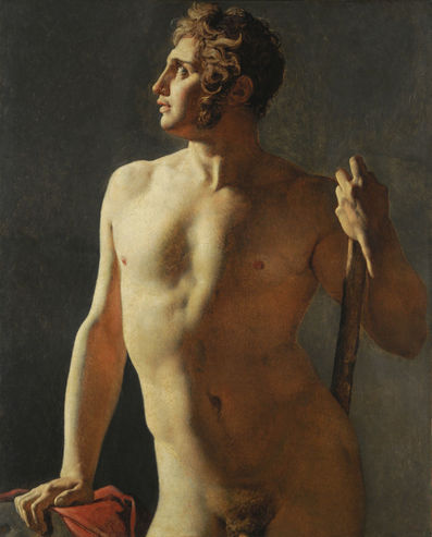 Torso (halvkroppsmålning) - Jean-Auguste-Dominique Ingres