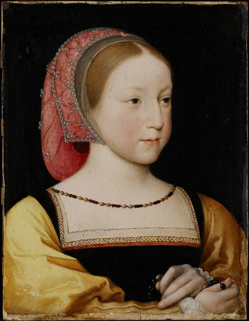 Porträtt av Charlotte de Valois - Jean Clouet