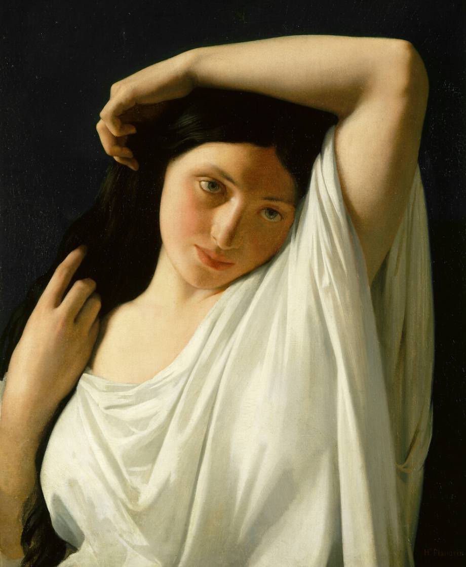 Ung flicka i byst – Hippolyte Flandrin