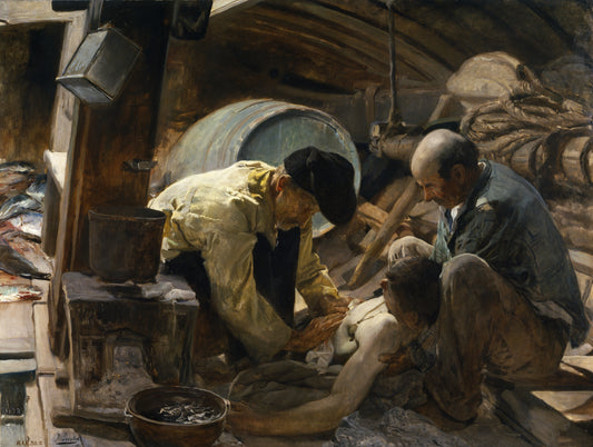 Reproduction du tableau « Et en plus elles disent que le poisson est cher ! - Joaquín Sorolla » par Alpha Reproduction en peinture à l’huile