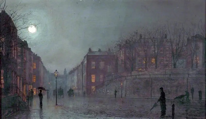 En vy över Hampstead, London - John Atkinson Grimshaw