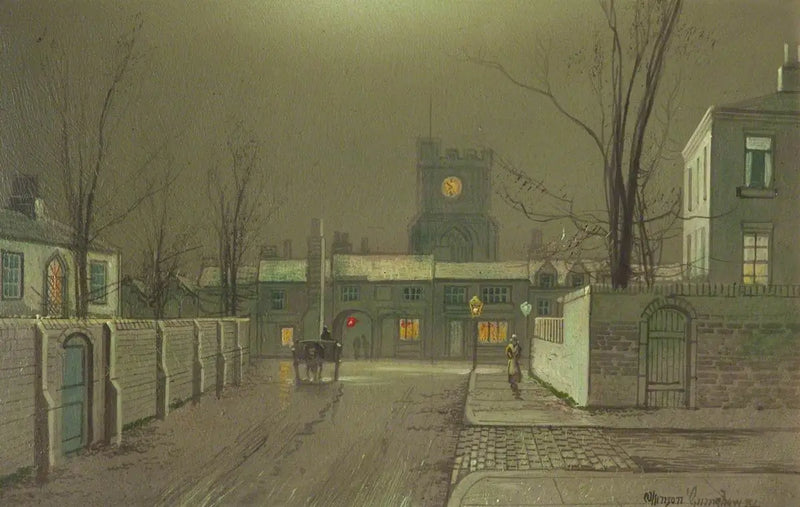 Liverpools hamn (panel 4 av 5) - John Atkinson Grimshaw