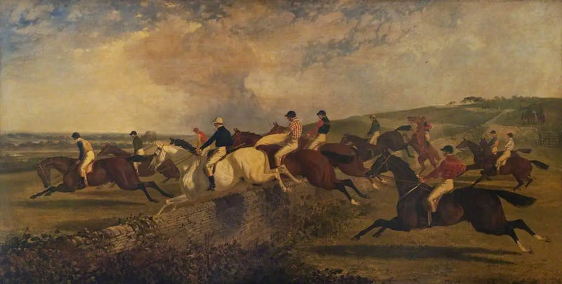 Hinderlöpning i Punchestown - John Frederick Herring, Sr.