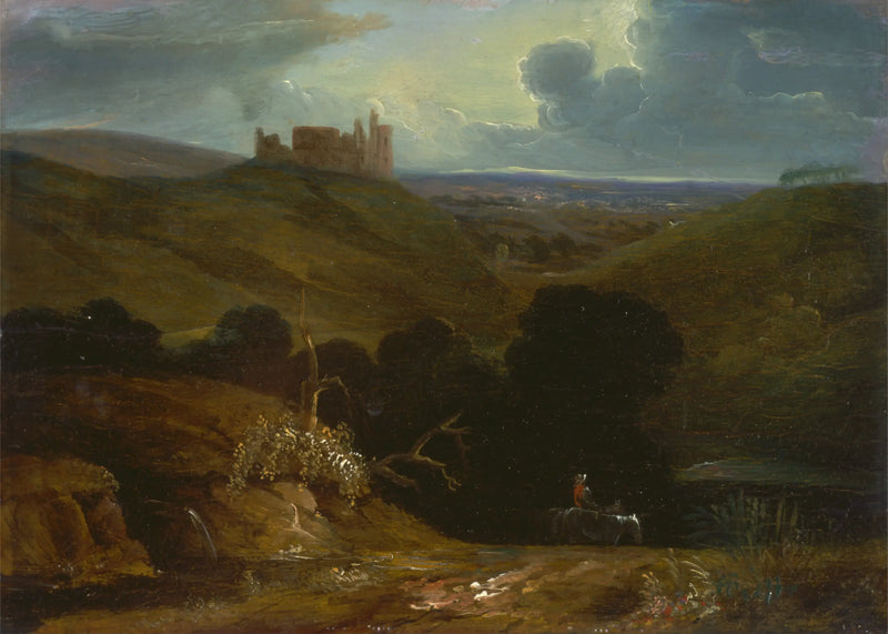 Landskap med ett slott - John Martin