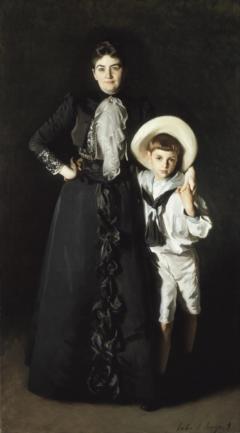 Porträtt av fru Edward L. Davis och hennes son, Livingston Davis - John Singer Sargent