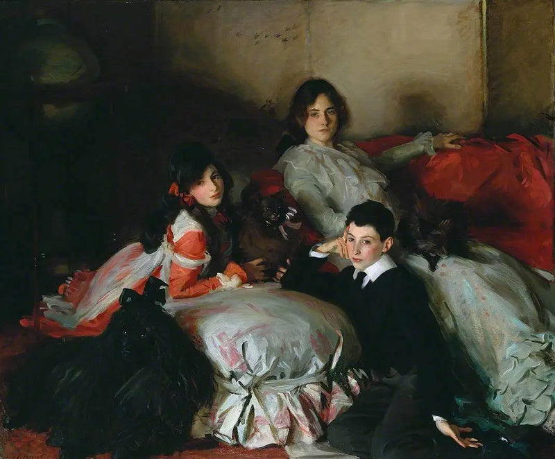 Essie, Ruby och Ferdinand, barnen till Asher Wertheimer - John Singer Sargent